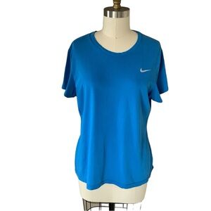 Nike Sports Tee blue Finish Line on back, Size XL